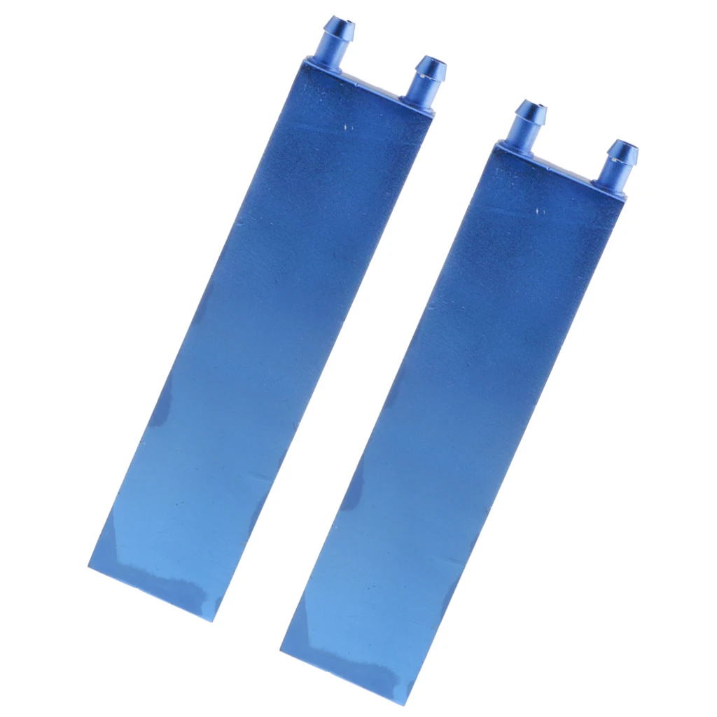 MagiDeal 2x Aluminum Water Cooling Block for CPU Graphics Radiator Heatsink 40x160mm