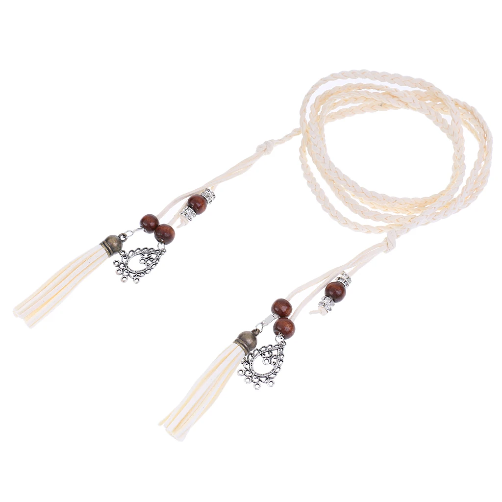 Ladies Women Waist chain 165cm Woven Tassel Waistband Braided Belt Hot Sale Waist Rope Women Decorated Waist Belts