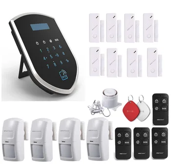 

Wolf-Guard Smart 3G GSM 2.4G Wifi Smart Wireless Home Security Burglar Alarm System Door Sensor PIR Motion Detector Remote Set C