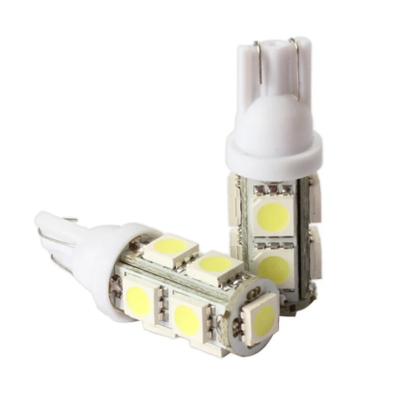 

2PCS 194 168 W5W T10 9SMD-5050 LED White Light Car Tail Lamp Bulb Bright WWO66