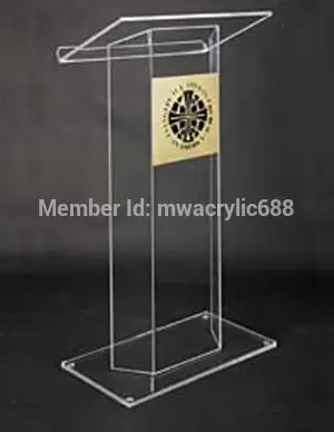 Красивая легкая дешевая Съемная акриловая Трибуна Lectern