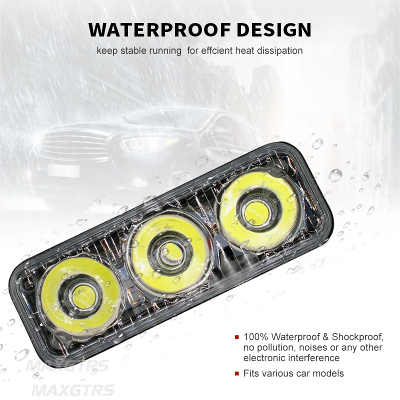 MAXGTRS DRL водонепроницаемые автомобильные светодиодсветодиодный дневные ходовые