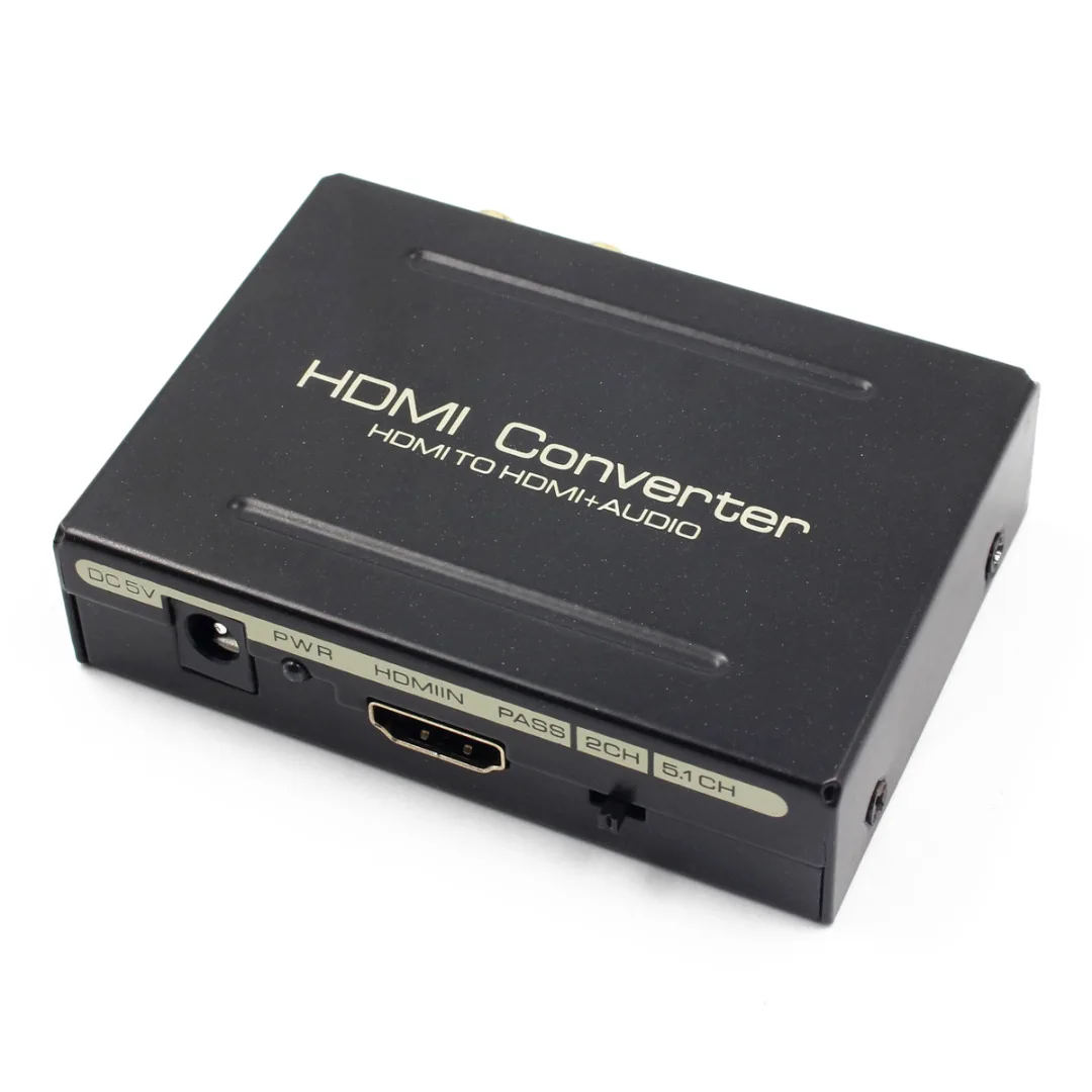  Mayitr 1pc 1080P HDMI a HDMI Audio Splitter Ottico SPDIF + RCA L/R Estrattore Converter per PC DVD 