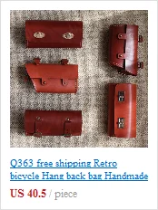 Flash Deal E0985 Retro Bicycle hangback bag vintage saddle bag bike block package Pure cowhide Handmade Tool bag 1 Flash Deal E0985 Retro Bicycle hangback bag vintage saddle bag bike block package Pure cowhide Handmade Tool bag 1