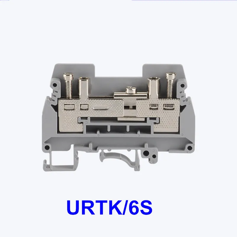URTK/S URTK6S тестовые клеммные блоки UK 6S соединитель din рейки 800V 57A 6mm2|Терминалы| |