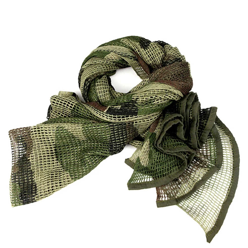Военные мужские арабские шарфы, тактические пустынные армейские сетчатые тканевые шарфы, шаль на осень и зиму для девочек, смесь хлопка, маска для лица, шарфы