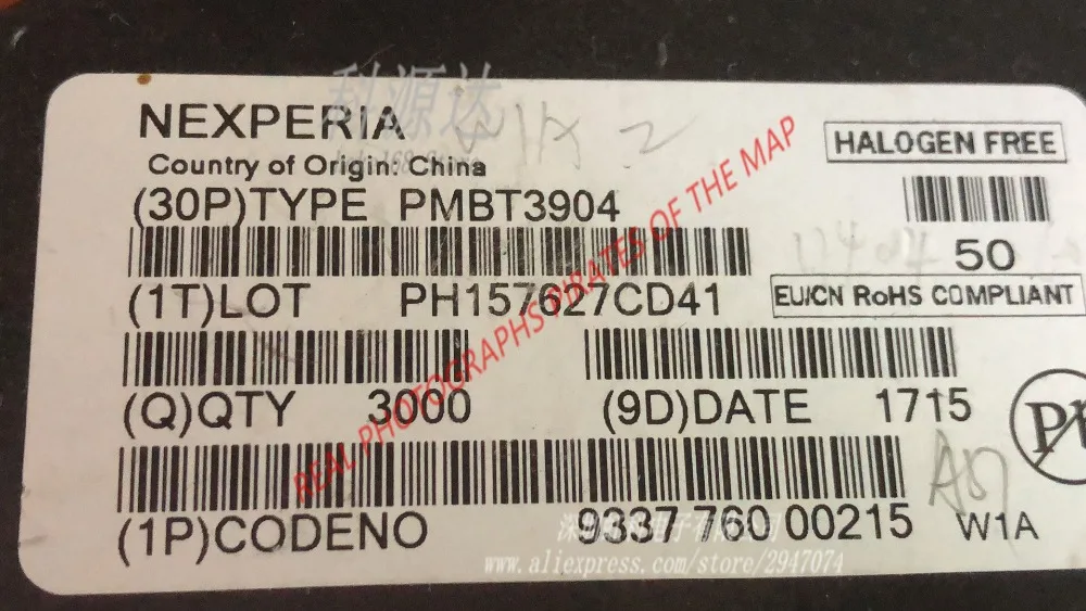 

100pcs/lot PMBT3904 1A SOT-23 Original In Stock