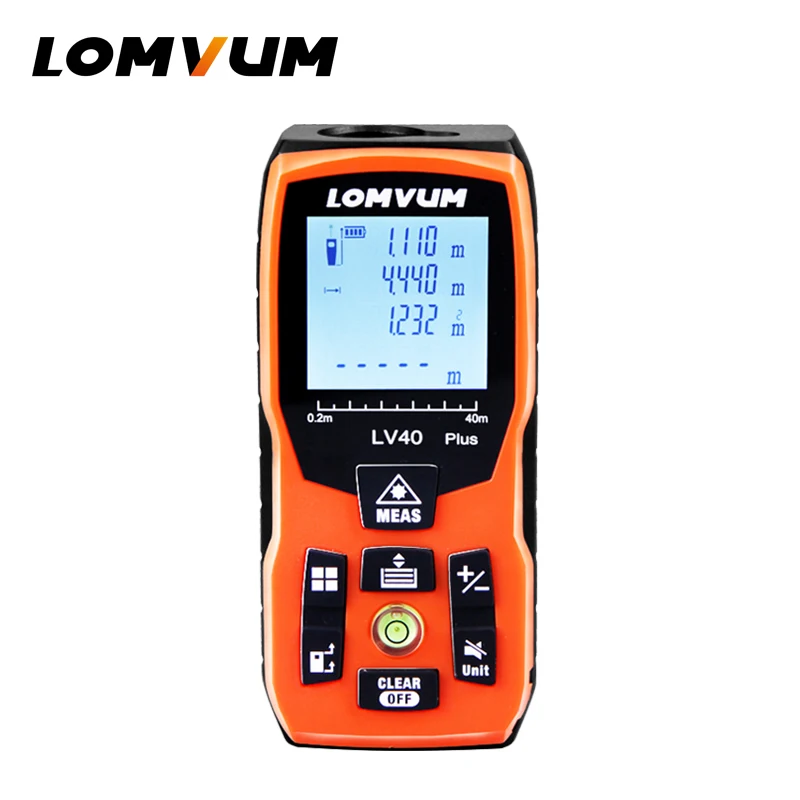 

LOMVUM 60m new USB charge bubble Level 60m Laser Rangefinders Digital Laser Distance Meter distance measurer laser tape