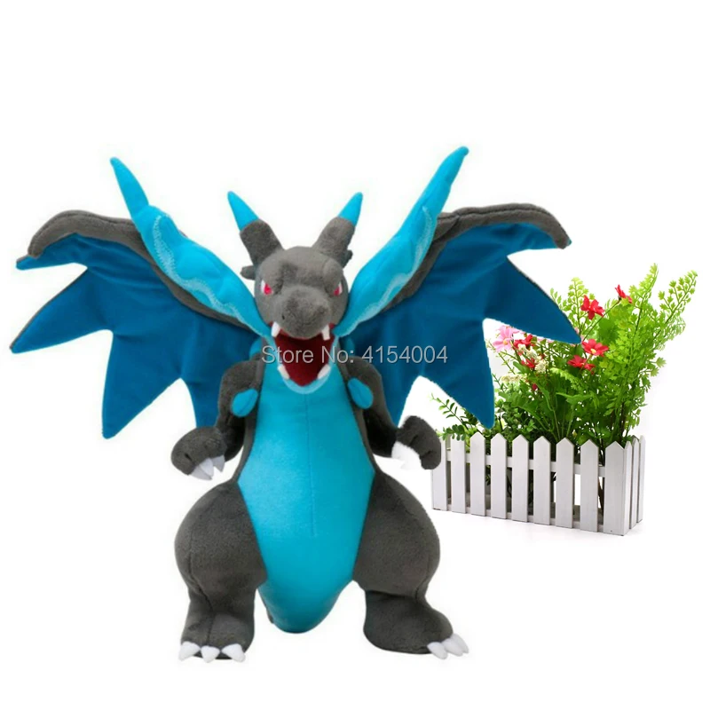 " 23 см Mega Charizard X Mega Evolution Peluche Мягкие плюшевые игрушки высокого качества отличный подарок для детей