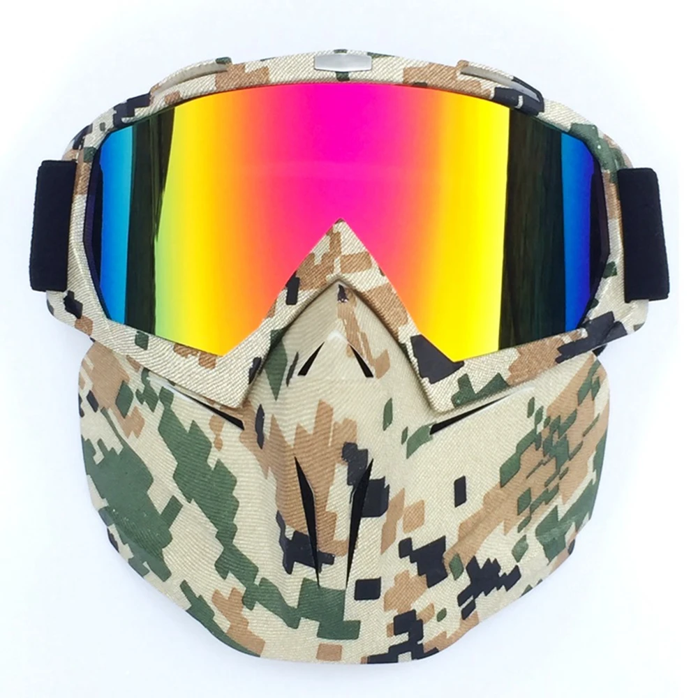 TOMOUNT Анти-Туман Лыжные очки для сноубординга снегоход оптика с защитой от ультрафиолетовых лучей Полный лица маска мотокросса гоночные спортивные очки