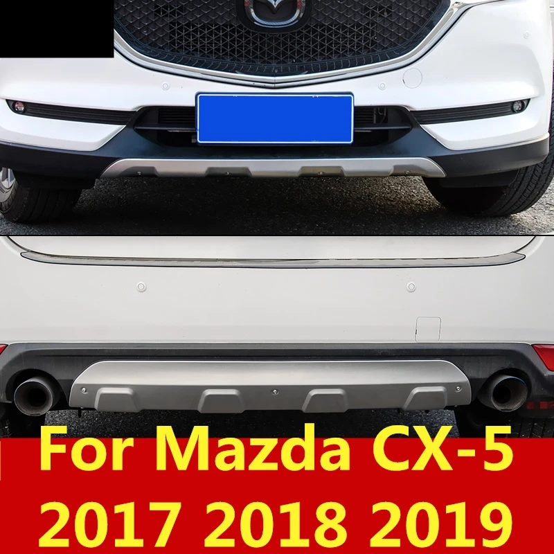 Для Mazda CX 5 CX5 2017 2018 2019 передняя защита из нержавеющей стали внешний задний бампер