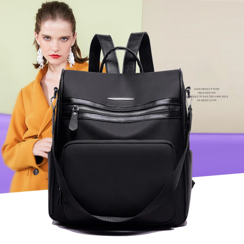 

Women Waterproof Nylon Backpack Wild Large Capacity Travel Business Bag Popular