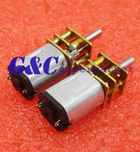 

DC 12V 1000RPM Micro Speed Reduction Gear Motor with Metal Gearbox Wheel Shaft