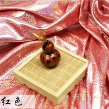 Флуоресцентные ткани лазерной 2 способа стрейч вязать Красочные блестящей ткани этап свадебный декоративная ткань для шитье для кукол 150 см* 50 см