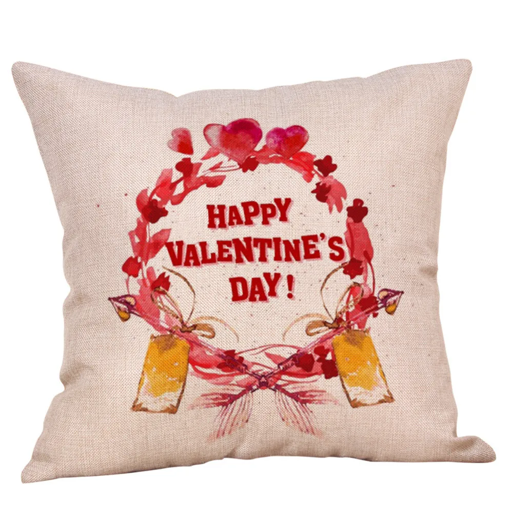 Happy Valentine наволочки для подушки белье диванная Наволочка декоративная подушка для дома Чехол Federa decorativa Decorazione domestica#30