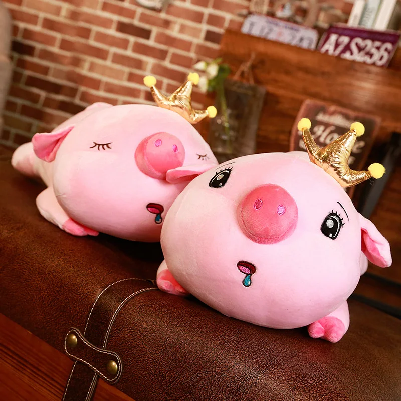 2 типа свиньи куклы с короной плюшевые и мягкие игрушки лучшие подарки для детей