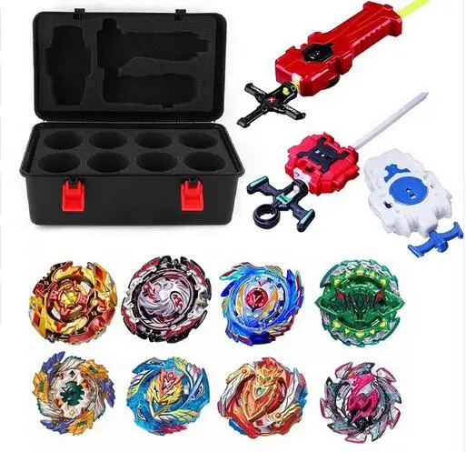 Tops Set Launchers Beyblade Toys B-131 B-122 B-130 Toupie Metal God Burst Spinning Top Bey Blade Blades Toy bay blade bables - Цвет: SNH-PT-10