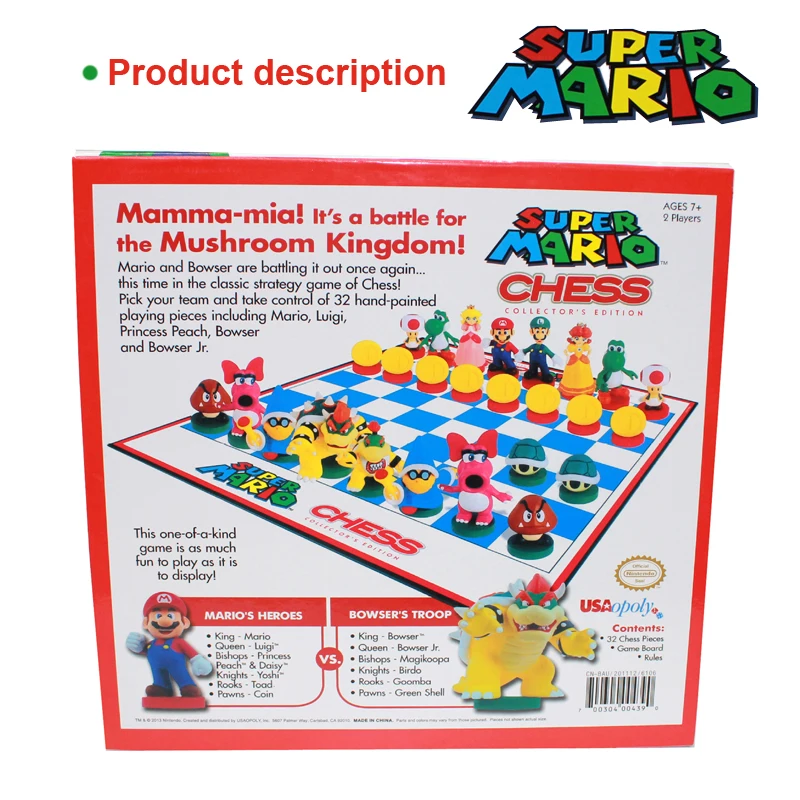 Набор для игры в шахматы BSTFAMLY Supermario портативная игра международные пластиковая