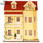 Christmas Gift Diy Dollhouse Model Building  handmade wool assembling 3D Miniature Wooden Doll house Toy-Fairy Tale Homestead