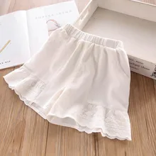 Шорт для девочек летняя детская одежда для отдыха с цветами