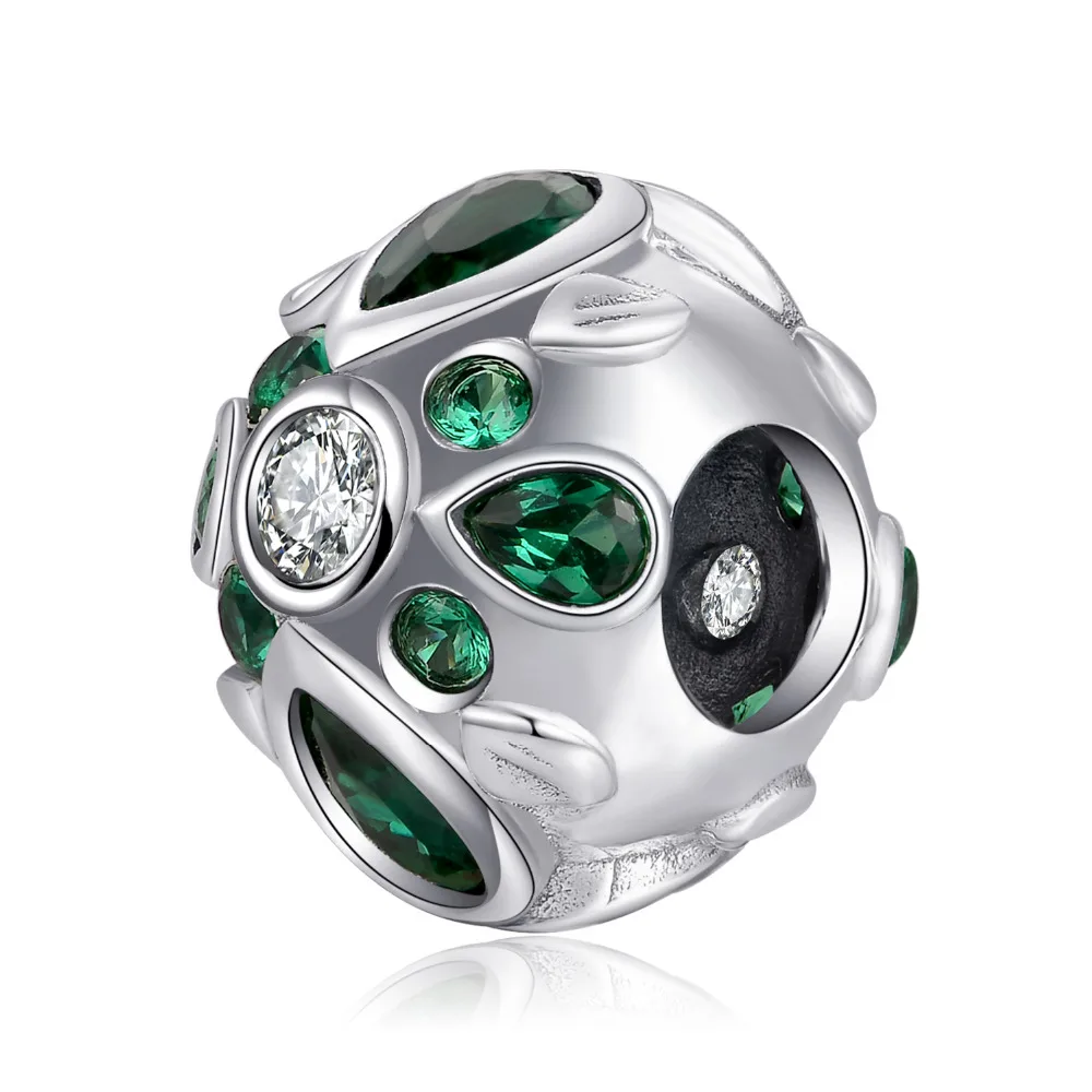 

JewelryPalace Flower 925 Sterling Silver Beads Charms Silver 925 Original Fit Bracelet Silver 925 original Jewelry for Women