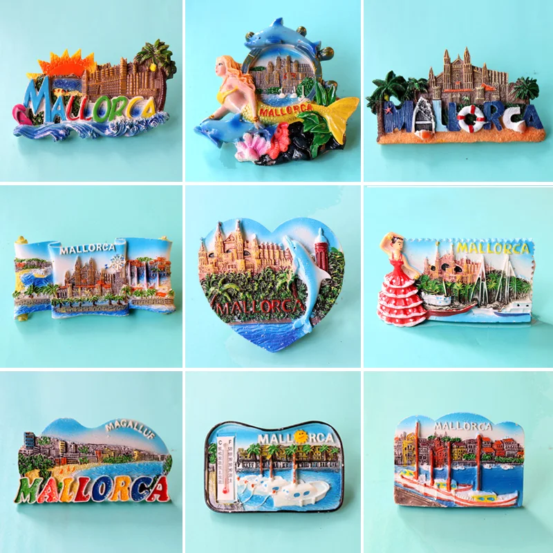 

(6 pieces a lot)New hot selling Spanish tour commemorative refrigerator