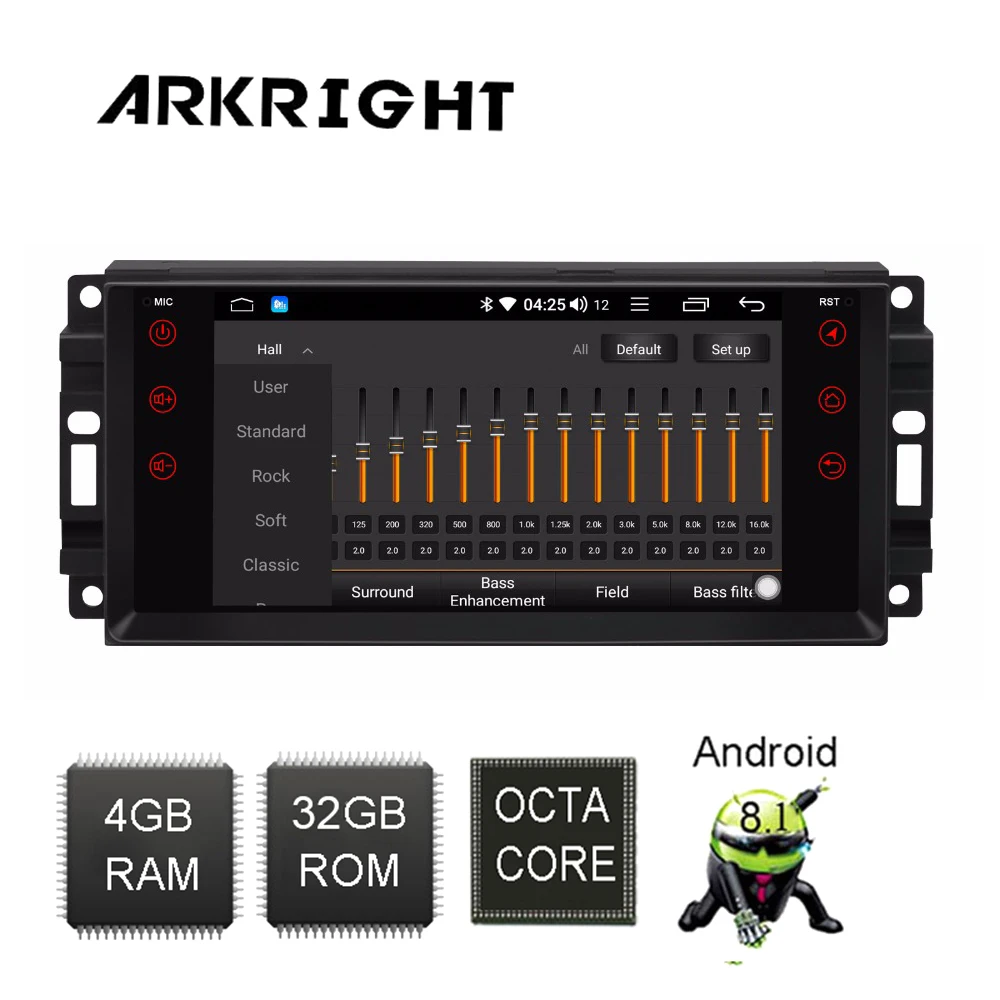 Cheap ARKRIGHT 8" Android Car Radio for Jeep Grand Cherokee/compass/Commander 4+32gb Car Player GPS/autoradio/car DVD player/ with DSP 2