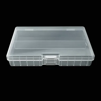 

10pcs Large Transparent Plastic Battery Holder Storage Case For 48AA Tools Box Easy Use Home Tools