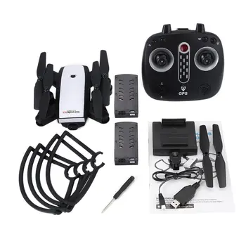 

LH-X28GWF Mini Wifi Control Distance GPS FPV 4-Axis RC Drone with 720P/1080P HD Camera LED Light One Key Return 2/3 Batteries