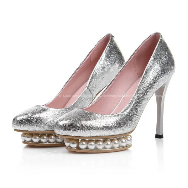 33 Casual Cheap silver party shoes for Women