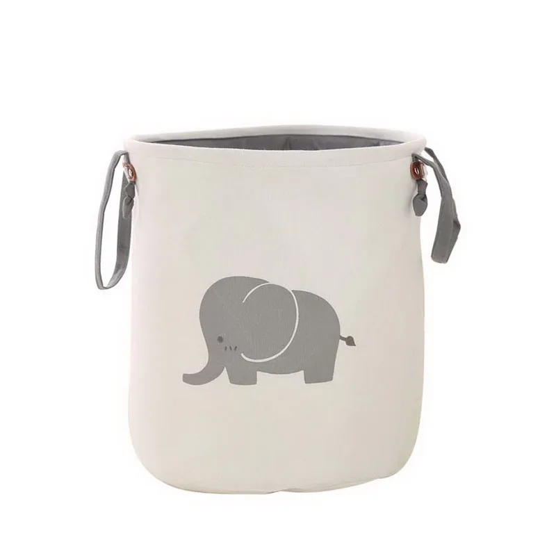 

Urijk Elephant Foldable Laundry Basket Waterproof Bathroom Dirty Clothes Storage Baskets For Toy Sundries Kids Room Organizers