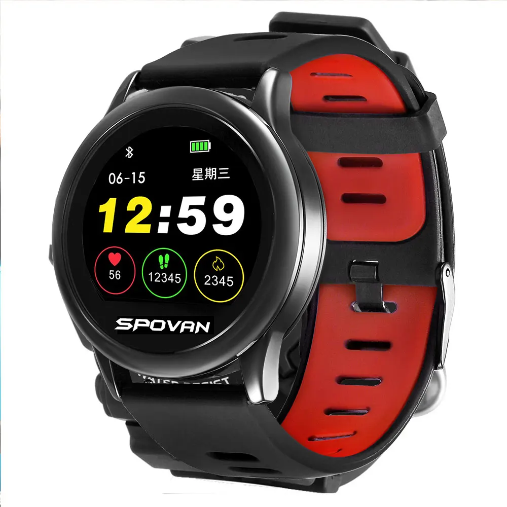 

2019 HOT SW002 Watch Heart Rate Smart Watch Round Color Screen Bluetooth Watch Smart Watch Intelligent Outdoor Sports Heart