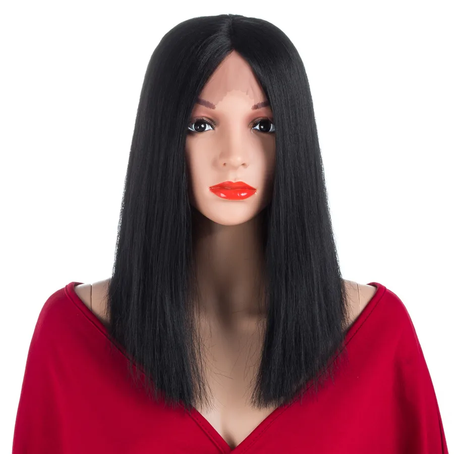 

Aigemei Hair Ombre Color Lace Front Wigs with Baby Hair Synthetic Wig Glueless Wigs