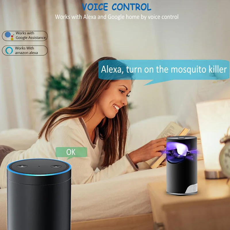 

Safe Photocatalytic Mosquito Killer Lamp LED Light Non-Toxic UV Insect Trap Light TN99