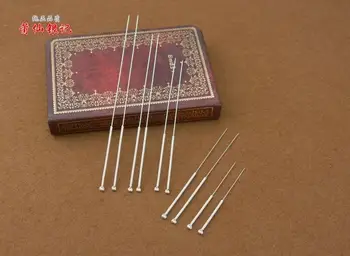 

999 silver silver Chinese acupuncture needles repeatedly used diameter 0.6-0.8mm 10pcs/set