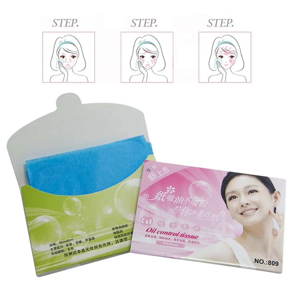 

AC OZ 100 Sheets Make Up Oil Absorbing Blotting Facial Face Clean Paper