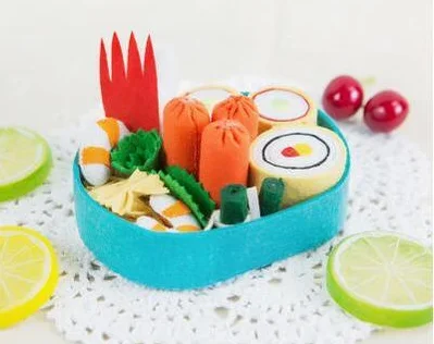 Deluxe simulation of sushi food Fabric Felt kit Non-woven cloth Craft DIY Sewing set Felt Handwork Material DIY needlework craft sewing craft kit