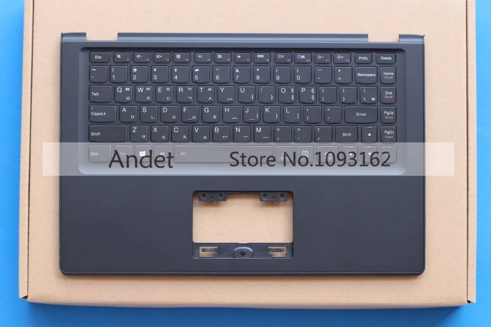 

New Original For Lenovo Yoga 2 13 US Keyboard Palmrest Upper Case Cover Black with Backlit BRA