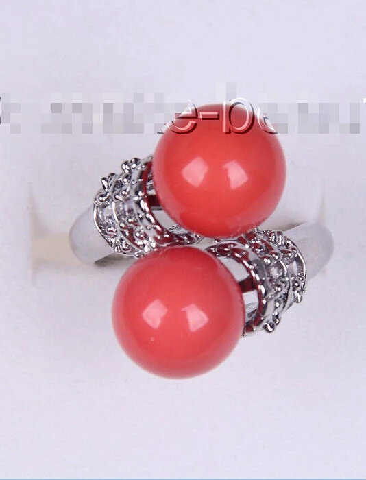 shipping&gt &gt&gt&gtstunning big 10mm round pink south sea shell pearl ring h2216 5.25 | Украшения и аксессуары