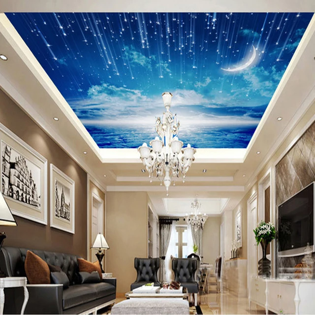 Us 19 36 Fototapete Blauen Himmel Tapete Wandbild Decke Wohnzimmer Schlafzimmer Große Dach Dekoration Raum In
