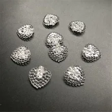 50 шт. жесткий пластиковый сердечко для Светодиодный гирлянды Валентина Сердце Любви Декор реквизит романтический рождественский Свадебный декор