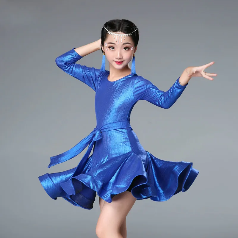 

Girls Latin Dance Costume Children's Practice Dance Dress Ballroom Salsa Samba Tango Performance Dance Stage Wear Outfits