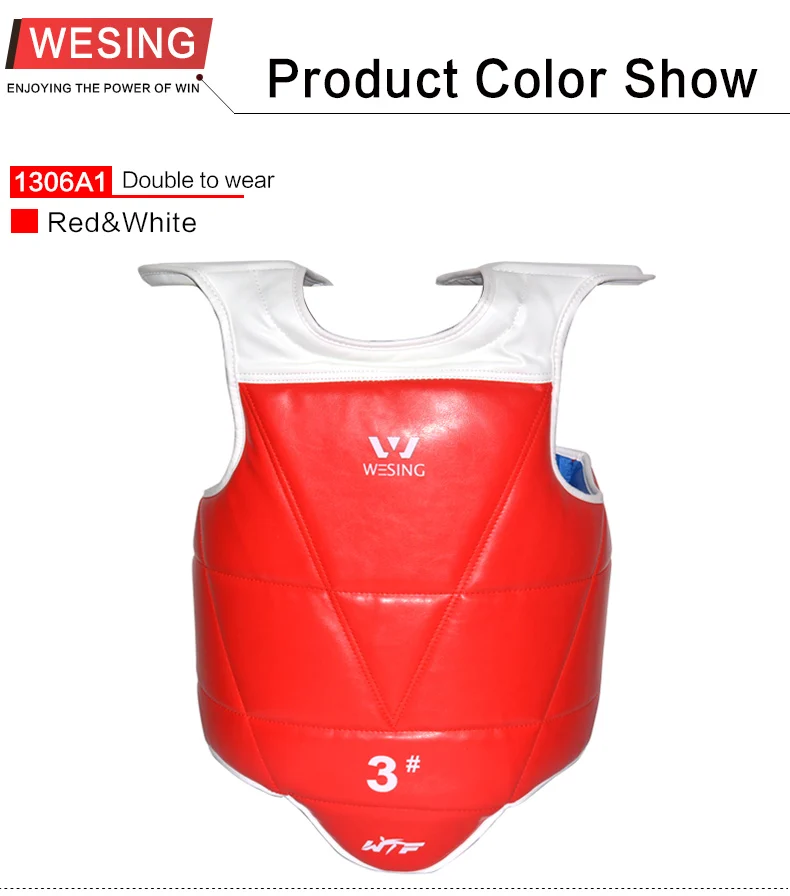 WTF taekwondo chest guard taekwondo body shield for adult training and