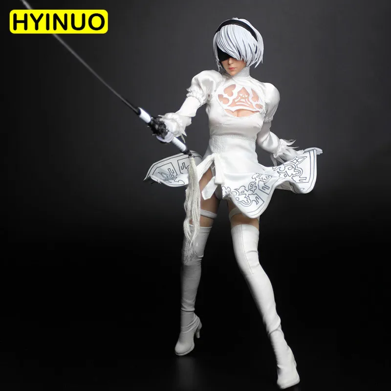 

1/6 Scale SET017 Neil Mechanical Era Female Sexy Enchanting White Skirt Clothes Clothing Set F 12" Action Figure Female BodyDoll