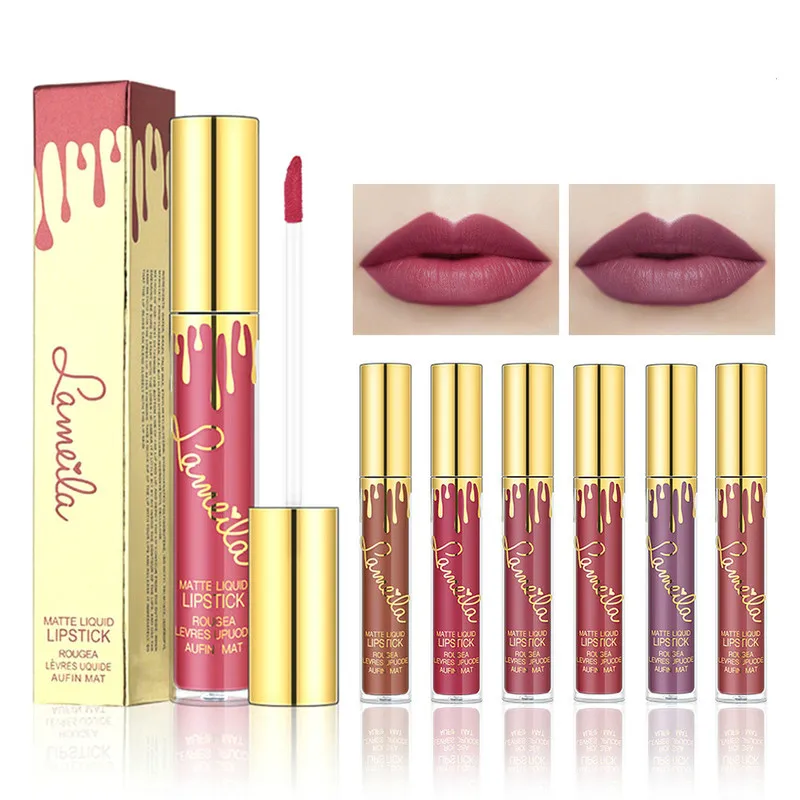 

12 Shimmer Color Lip Gloss Matte Moisturizing Lip Glaze Lip Gloss Long Lasting Non-stick Cup Lipstick Sexy Non-stick Cup TSLM1