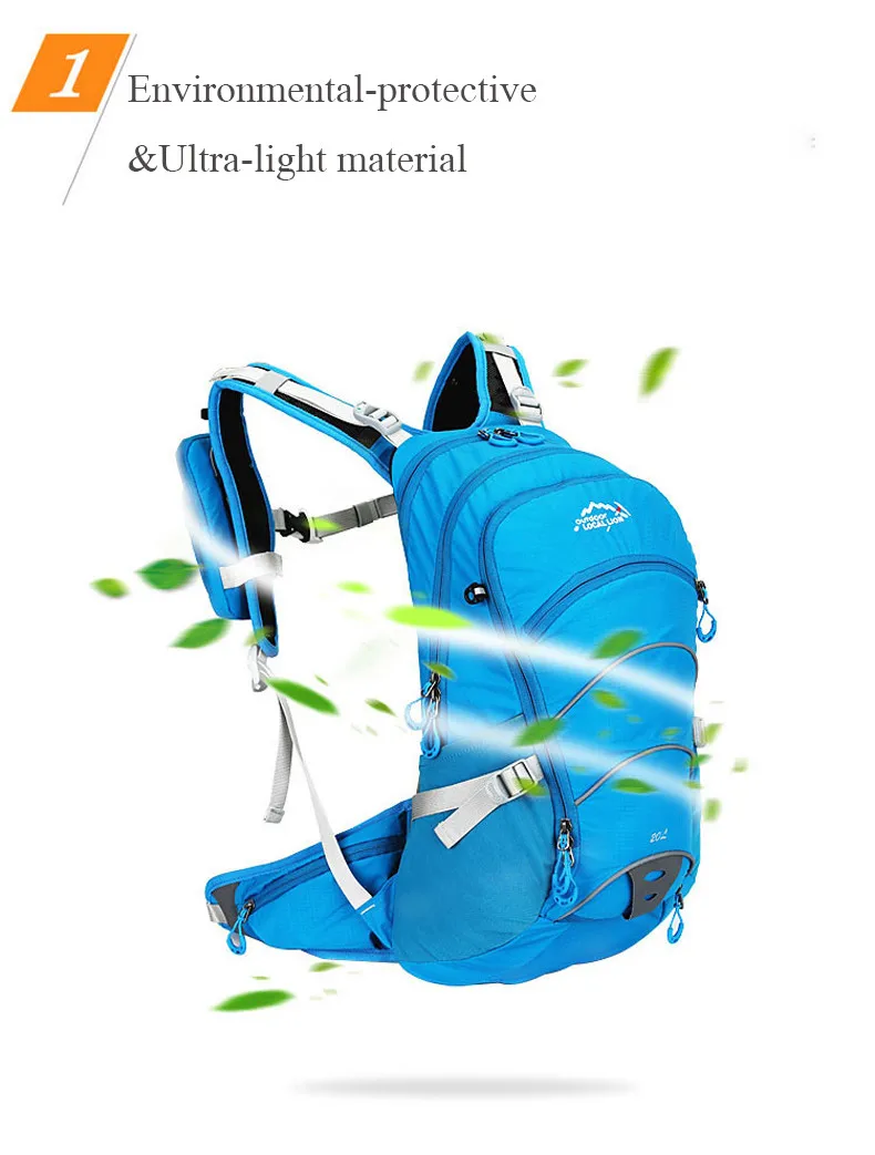 Sale 20L Ergonomic Cycling Backpack Ventilate Climbing Travel Running Hiking Backpack Outdoor Sports Waterproof Bags 1