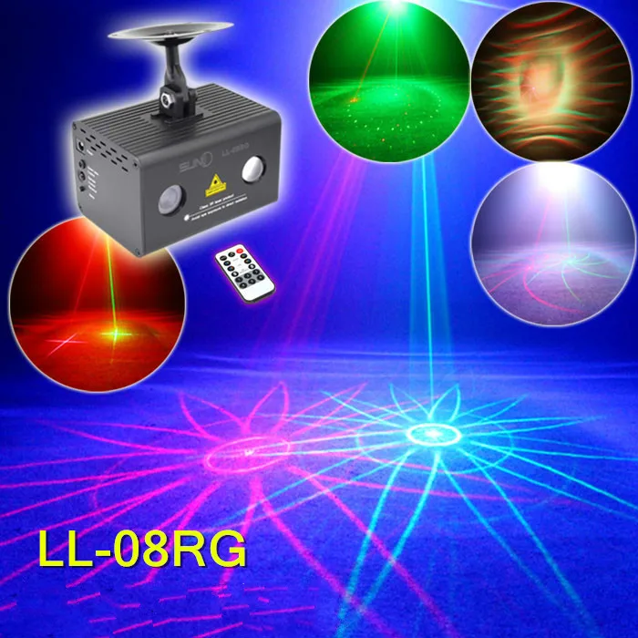 

Superior quality new Hawkeye Laser light Full color 8 pattern Dance sound control lamp Bar Laser light