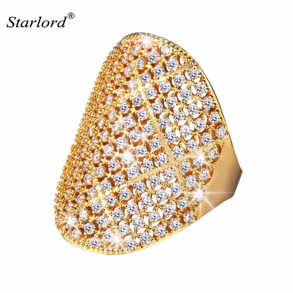 

Big Statement Ring Gold/Silver Pave Setting Cubic Zirconia Size 7-12 Oval Ring Iced Out Ring Hip Hop Rapper Jewelry R8036