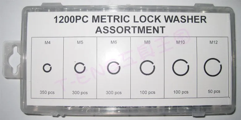 1200 peças de aço mola arruelas conjunto