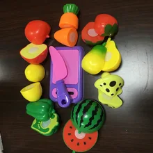 10 шт./партия пластиковая кухонная еда фрукты овощи резка дети ролевые игры обучающая игрушка Кук Косплей безопасность Лидер продаж